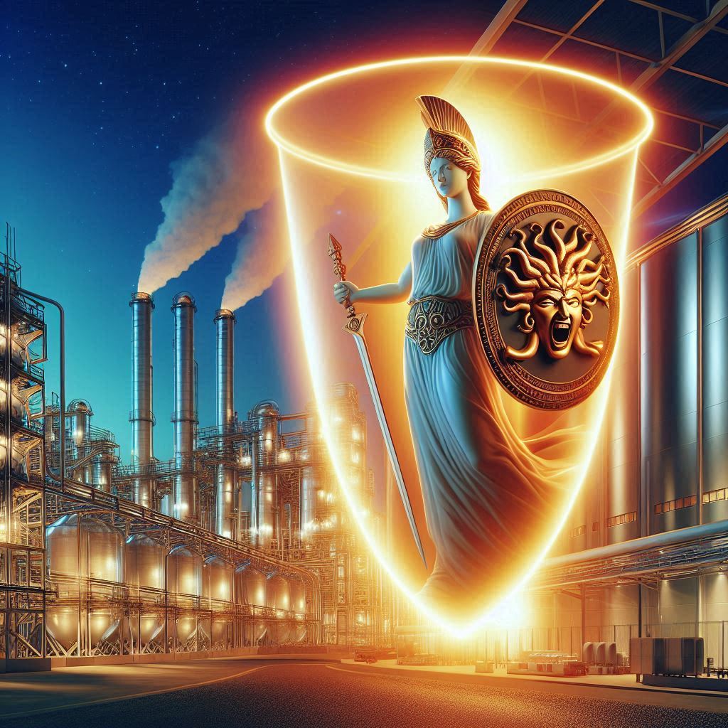 atenea protegiendo una empresa