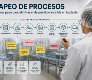 Mapeo de procesos en la industria alimentaria para mejorar eficiencia y reducir desperdicios